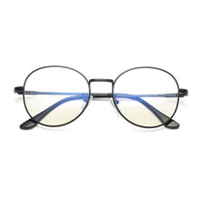 Carica l&#39;immagine nel visualizzatore di Gallery, 2023 Harajuku Metal Unisex Computer Round Frame Glasses men Women Rays Radiation Eyewear Frame Anti Blue Light Glasses