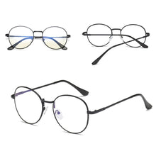 Carica l&#39;immagine nel visualizzatore di Gallery, 2023 Harajuku Metal Unisex Computer Round Frame Glasses men Women Rays Radiation Eyewear Frame Anti Blue Light Glasses