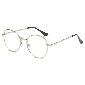 2023 Harajuku Metal Unisex Computer Round Frame Glasses men Women Rays Radiation Eyewear Frame Anti Blue Light Glasses