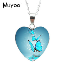 Load image into Gallery viewer, 2020 Purple Magic Butterfly Heart Jewelry Necklace Beautiful and Mysterious Butterfly Pendant Heart Necklace Jewerly
