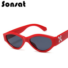 Load image into Gallery viewer, 2023 Korean Version Sunglasses For Men Women Small Oval Transparent Frame Eyewear  Retro Personality glasses UV400