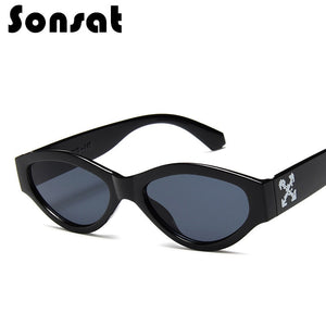 2023 Korean Version Sunglasses For Men Women Small Oval Transparent Frame Eyewear  Retro Personality glasses UV400