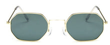 Load image into Gallery viewer, 2022 Ladies hexagon sunglasse  metal Women Brand Designer Fashion Rimless  Clear Ocean Lenses Sun Glasses  UV400