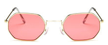 Load image into Gallery viewer, 2022 Ladies hexagon sunglasse  metal Women Brand Designer Fashion Rimless  Clear Ocean Lenses Sun Glasses  UV400