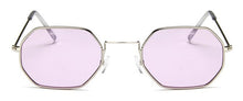 Load image into Gallery viewer, 2022 Ladies hexagon sunglasse  metal Women Brand Designer Fashion Rimless  Clear Ocean Lenses Sun Glasses  UV400