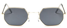 Load image into Gallery viewer, 2022 Ladies hexagon sunglasse  metal Women Brand Designer Fashion Rimless  Clear Ocean Lenses Sun Glasses  UV400