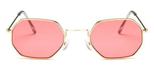 Load image into Gallery viewer, 2022 Ladies hexagon sunglasse  metal Women Brand Designer Fashion Rimless  Clear Ocean Lenses Sun Glasses  UV400