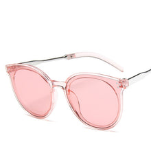 Load image into Gallery viewer, 2022 Latest model  trend ladies sunglasses round frame bright black  Korean glasses Latest model famous brand UV