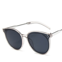 Load image into Gallery viewer, 2022 Latest model  trend ladies sunglasses round frame bright black  Korean glasses Latest model famous brand UV