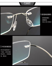 Load image into Gallery viewer, 2023 Lentes De Lectura Brand Titanium 2g!! Super Light Optical Glasses Frame Rimless Ultra Reading +1 +1.5 +2 +2.5 +3 +3.5 +4