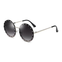 Load image into Gallery viewer, 2023  Round Women Sunglasses Crystal Rivet Designer Ladies Sun Glasses Classic Brand Designer Shades