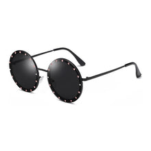 Load image into Gallery viewer, 2023  Round Women Sunglasses Crystal Rivet Designer Ladies Sun Glasses Classic Brand Designer Shades