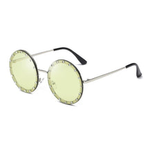 Load image into Gallery viewer, 2023  Round Women Sunglasses Crystal Rivet Designer Ladies Sun Glasses Classic Brand Designer Shades