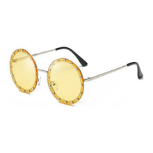 Load image into Gallery viewer, 2023  Round Women Sunglasses Crystal Rivet Designer Ladies Sun Glasses Classic Brand Designer Shades