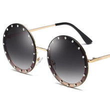 Load image into Gallery viewer, 2023  Round Women Sunglasses Crystal Rivet Designer Ladies Sun Glasses Classic Brand Designer Shades