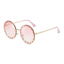 Load image into Gallery viewer, 2023  Round Women Sunglasses Crystal Rivet Designer Ladies Sun Glasses Classic Brand Designer Shades
