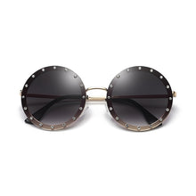 Load image into Gallery viewer, 2023  Round Women Sunglasses Crystal Rivet Designer Ladies Sun Glasses Classic Brand Designer Shades