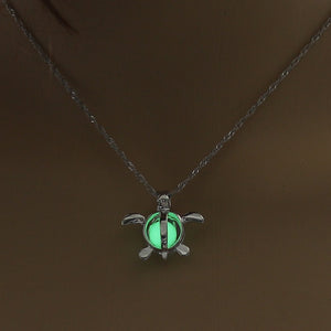 2020 Moon Glowing Necklace Gem Charm Jewelry Silver Plated Women Halloween Pendant Hollow Luminous Stone Pendant Necklace Gifts