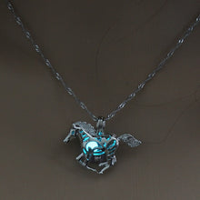 Load image into Gallery viewer, 2020 Moon Glowing Necklace Gem Charm Jewelry Silver Plated Women Halloween Pendant Hollow Luminous Stone Pendant Necklace Gifts