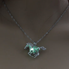 Load image into Gallery viewer, 2020 Moon Glowing Necklace Gem Charm Jewelry Silver Plated Women Halloween Pendant Hollow Luminous Stone Pendant Necklace Gifts