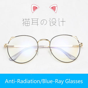 Cute Style Eyeglasses Frames Women's Transparent/Fake/Computer Glasses Anti radiation/Blue Ray Eye Glasses For Girls