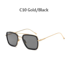 Carica l'immagine nel visualizzatore di Gallery, 2022 Tony Stark Flight Style Occhiali da sole da uomo Square Brand Design Occhiali da sole Oculos male lvvkee