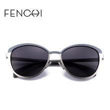 Load image into Gallery viewer, 2023  Cat Eye Sunglasses Women Elegant Pink White Gradient Driving Glasses Vintage  Brand Designer Zonnebril Dames