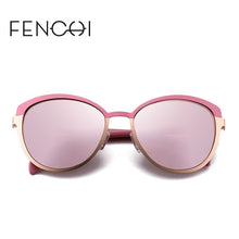 Load image into Gallery viewer, 2023  Cat Eye Sunglasses Women Elegant Pink White Gradient Driving Glasses Vintage  Brand Designer Zonnebril Dames