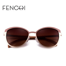 Load image into Gallery viewer, 2023  Cat Eye Sunglasses Women Elegant Pink White Gradient Driving Glasses Vintage  Brand Designer Zonnebril Dames