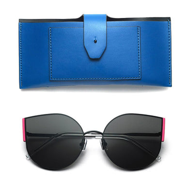 2023 Cat Eye Sunglasses Women Metal Frame CHAMELEON brand Vintage oversized Sun Glasses For Female UV400 flat lense
