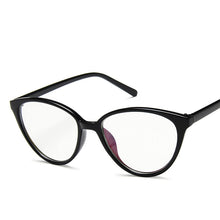 Carica l&#39;immagine nel visualizzatore di Gallery, College Style Cat Eye Eyeglasses Frame Eye Glasses Frames For Women Clear Lens Fake/Transparent Glasses Frame