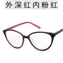 Carica l&#39;immagine nel visualizzatore di Gallery, College Style Cat Eye Eyeglasses Frame Eye Glasses Frames For Women Clear Lens Fake/Transparent Glasses Frame