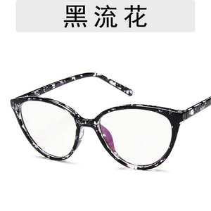 College Style Cat Eye Eyeglasses Frame Eye Glasses Frames For Women Clear Lens Fake/Transparent Glasses Frame