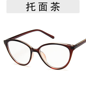 College Style Cat Eye Eyeglasses Frame Eye Glasses Frames For Women Clear Lens Fake/Transparent Glasses Frame