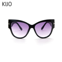 Carica l'immagine nel visualizzatore di Gallery, 2023 Designer di marca Tom Cat Eye Occhiali da sole Donna Montatura oversize Occhiali da sole vintage oculos de sol UV400