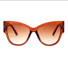 Carica l'immagine nel visualizzatore di Gallery, 2023 Designer di marca Tom Cat Eye Occhiali da sole Donna Montatura oversize Occhiali da sole vintage oculos de sol UV400