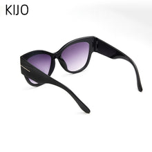Carica l'immagine nel visualizzatore di Gallery, 2023 Designer di marca Tom Cat Eye Occhiali da sole Donna Montatura oversize Occhiali da sole vintage oculos de sol UV400