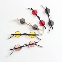 Load image into Gallery viewer, 2023 Gothic Steampunk Tiny Round Sunglasses Women Men Brand Design Small Frame Vintage Sun Glasses UV400