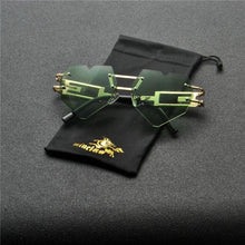 Load image into Gallery viewer, 2023 Love Heart Cat Sunglasses Women Brand Designer Vintage Small Pink Sun Glasses clear lens sunglasses Shades FML