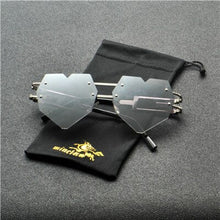 Load image into Gallery viewer, 2023 Love Heart Cat Sunglasses Women Brand Designer Vintage Small Pink Sun Glasses clear lens sunglasses Shades FML