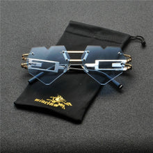 Load image into Gallery viewer, 2023 Love Heart Cat Sunglasses Women Brand Designer Vintage Small Pink Sun Glasses clear lens sunglasses Shades FML