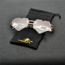 Load image into Gallery viewer, 2023 Love Heart Cat Sunglasses Women Brand Designer Vintage Small Pink Sun Glasses clear lens sunglasses Shades FML