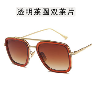 2023 Tony Stark Iron Sunglasses Men Brand Designer Windproof  Goggles Men Sunglasses UV400 Avenge Sunglasses