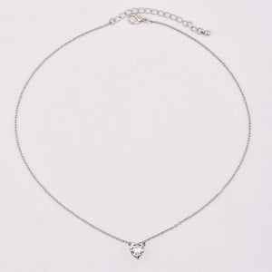2020 New Female Fashion Crystal Heart Necklace Pendant  Short Gold Chain Necklace Pendant Necklace Charm Gifts girlfriends