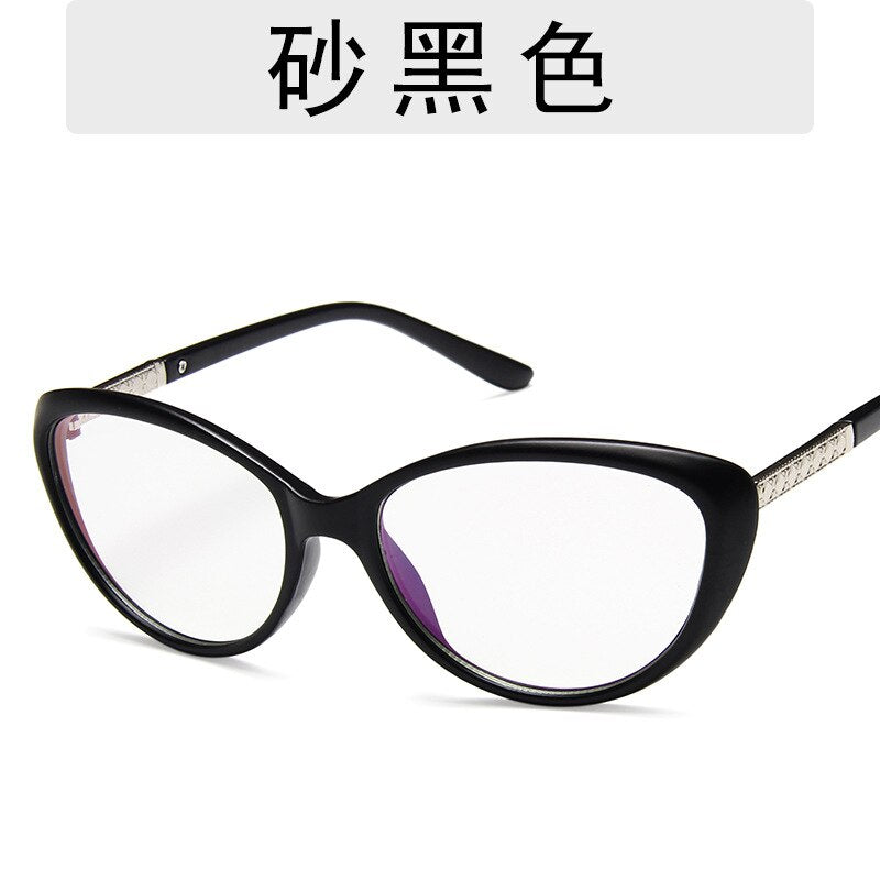 2023 Oval Myopia Glasses Frame Women Clear Lens Glasses Eyeglasses Frames Plain Fake Glass Spectacles Eye Glasses Frame