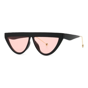 2023 Triangle Sunglasses Black Dots Women Flat Top Gradient Sun Glasses Female Style Sexy Ladies Frame Shades Uv400