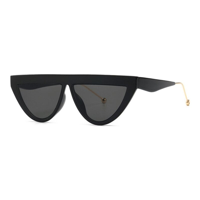2023 Triangle Sunglasses Black Dots Women Flat Top Gradient Sun Glasses Female Style Sexy Ladies Frame Shades Uv400