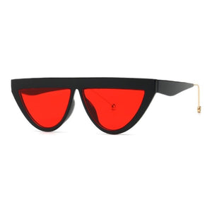 2023 Triangle Sunglasses Black Dots Women Flat Top Gradient Sun Glasses Female Style Sexy Ladies Frame Shades Uv400