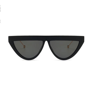 2023 Triangle Sunglasses Black Dots Women Flat Top Gradient Sun Glasses Female Style Sexy Ladies Frame Shades Uv400
