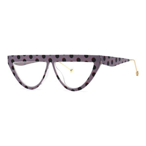 2023 Triangle Sunglasses Black Dots Women Flat Top Gradient Sun Glasses Female Style Sexy Ladies Frame Shades Uv400